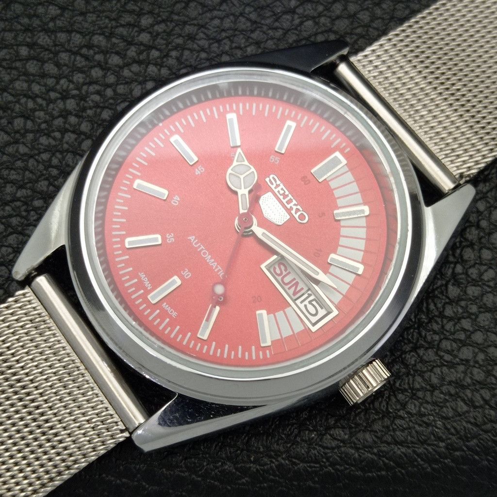 Seiko REFURBISHED VINTAGE SEIKO 5 AUTO JAPAN MENS WATCH a440728 Size 38 - 6 Thumbnail