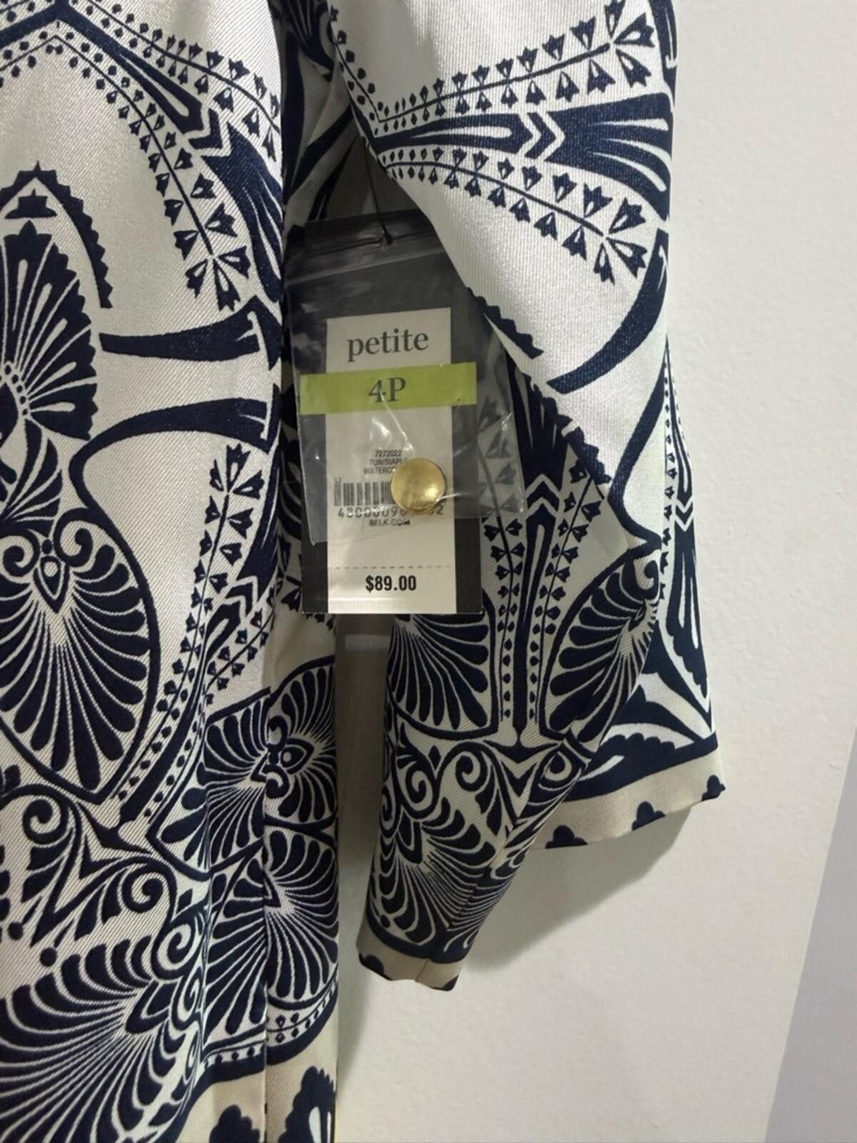 Other crown & ivy Yellow and Navy Printed Shift Dress Size S / US 4 / IT 40 - 4 Thumbnail