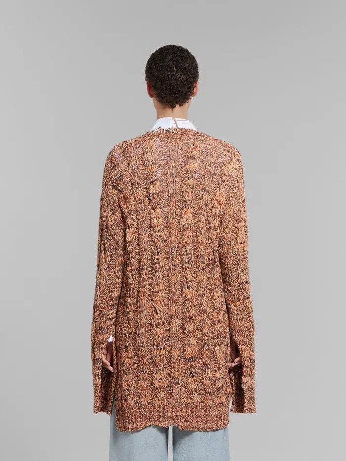 Marni oc11z0525 Mouline Cardigan in Orange Size S / US 4 / IT 40 - 3 Thumbnail