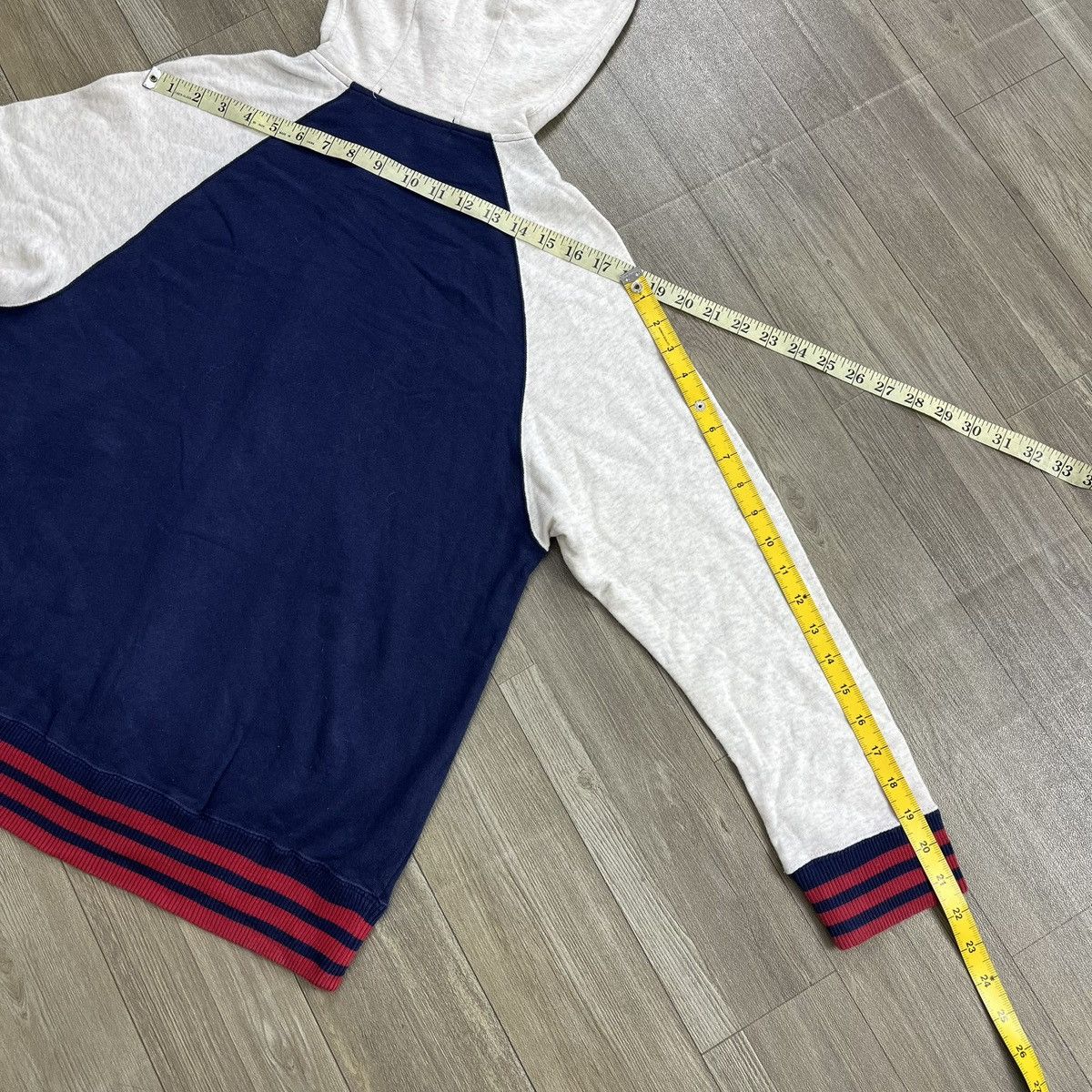 mercibeaucoup Vintage Mercibeaucoup Issey Miyake Panda Ear Varsity Hooded Size US M / EU 48-50 / 2 - 14 Thumbnail