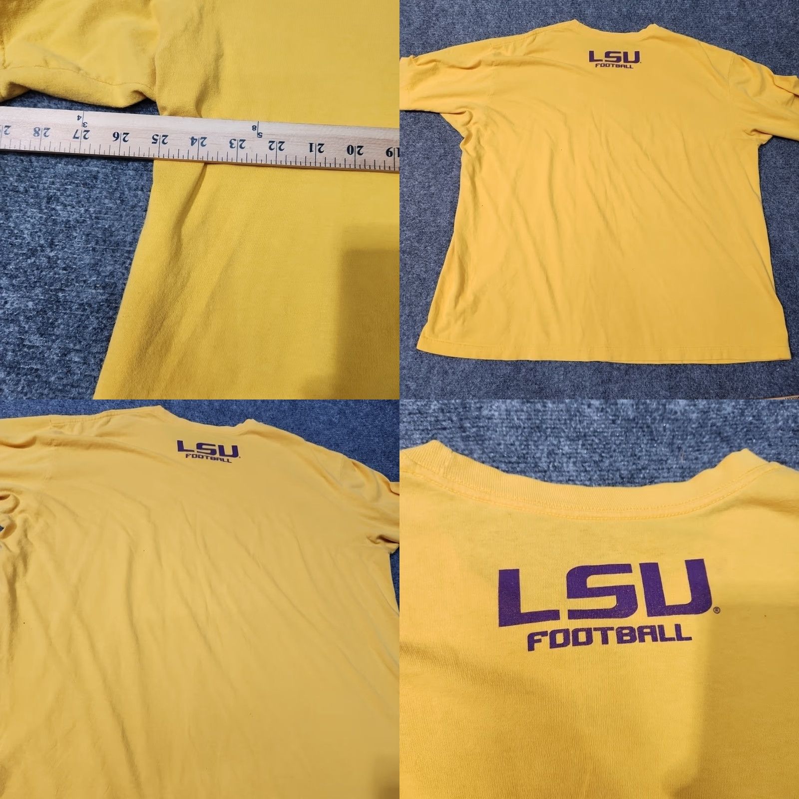 Nike VINTAGE LSU Eye Of Tiger T-Shirt Men 2XL Gold Core Logo Football Nike Patch Size US XXL / EU 58 / 5 - 9 Thumbnail