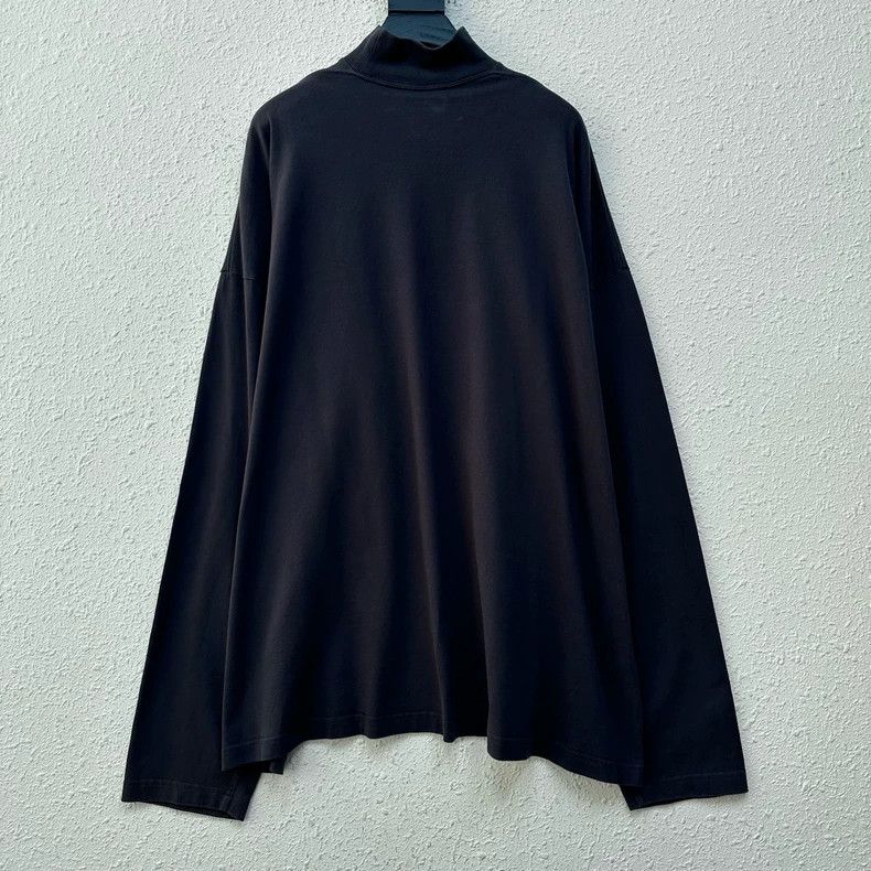 Balenciaga Balenciaga Buckle Velvet Logo High Neck Long Sleeve Size US XS / EU 42 / 0 - 2 Thumbnail