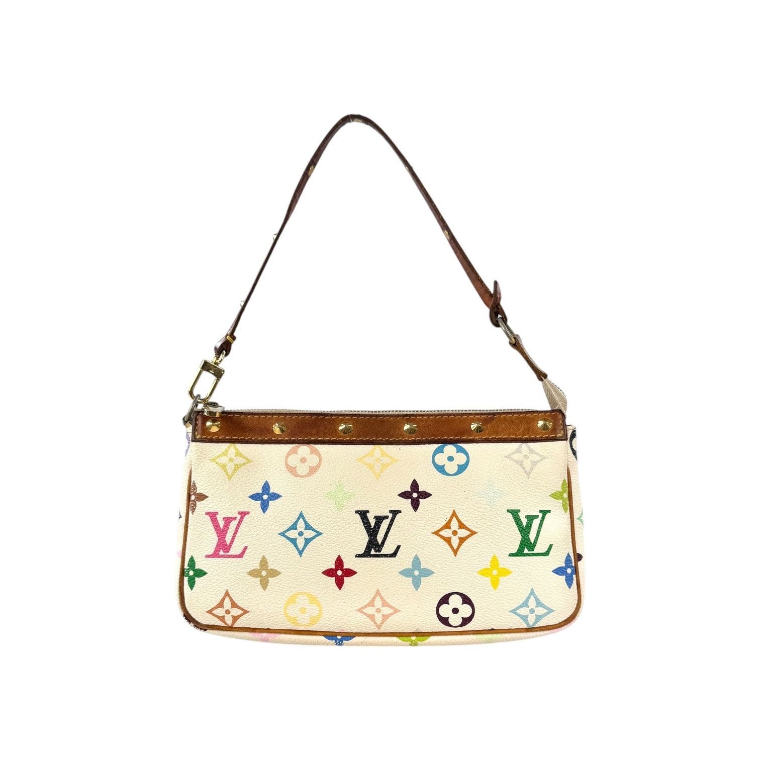Louis Vuitton Louis Vuitton Murakami Multicolor Studded Pochette Bag Size ONE SIZE - 1 Thumbnail