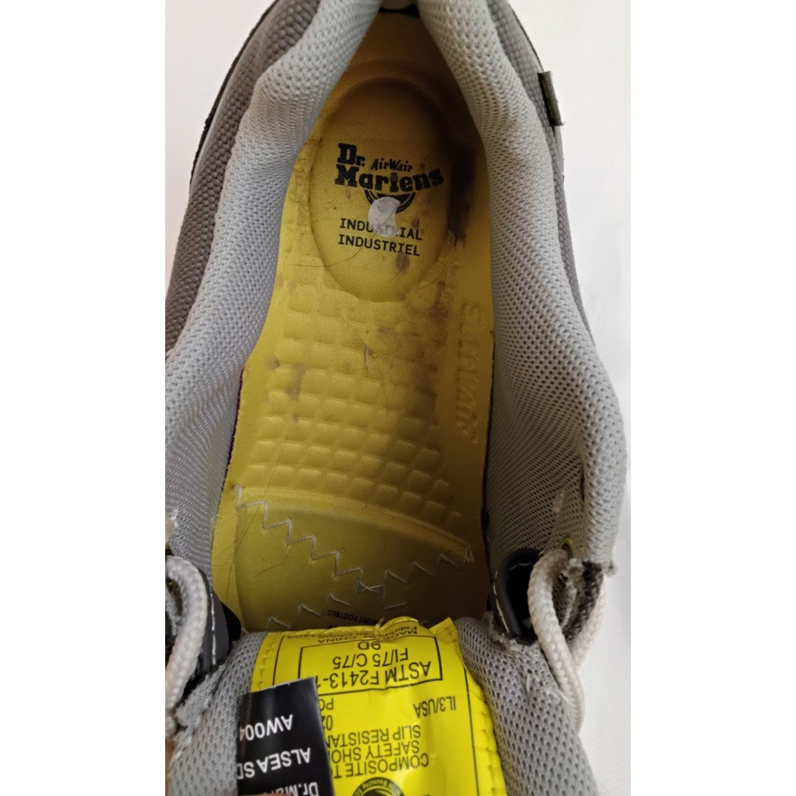 Dr. Martens Dr Martens Industrial Steel Toe Shoes Women's 5 Gray Mesh Size US 5 / IT 35 - 10 Thumbnail
