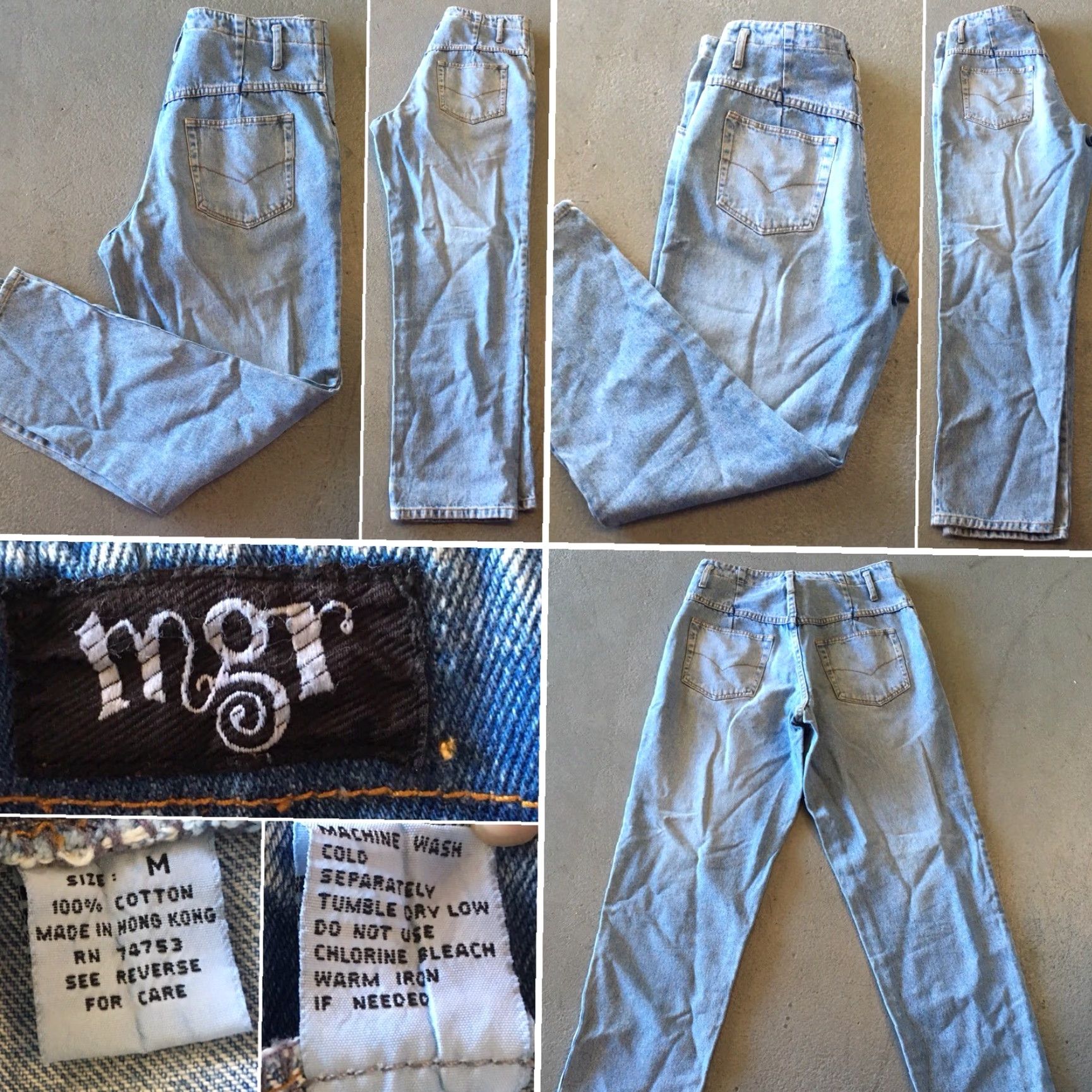 Vintage VINTAGE MGR Jeans High Waist Tapered Leg Made in Hong Kong 80s 90s Size M 31 Waist Blue Womens Jeans Size 32" / US 10 / IT 46 - 2 Thumbnail