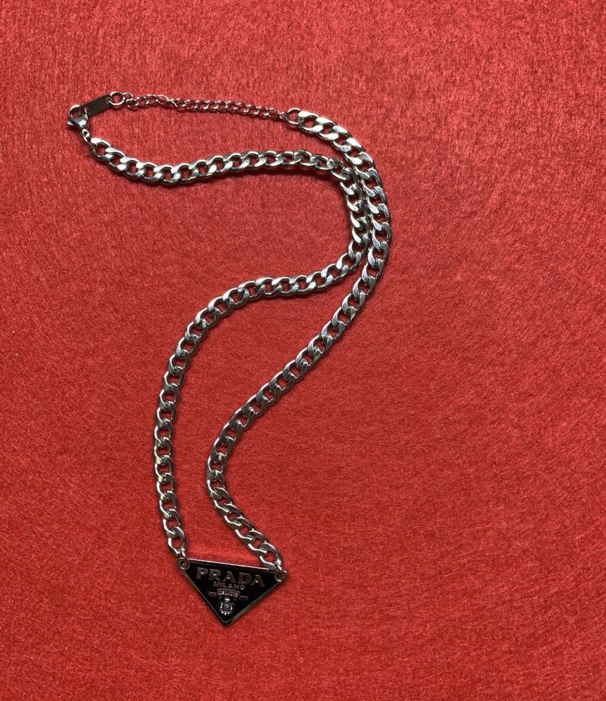 Prada Symbole Reworked Pendant Prada Necklace