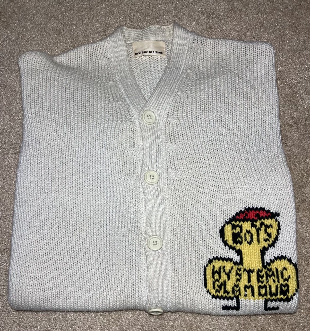 Hysteric Glamour 1989 Hysteric Glamour Boys Penis Cardigan Striped Baggy 90s Size US M / EU 48-50 / 2 - 1 Thumbnail