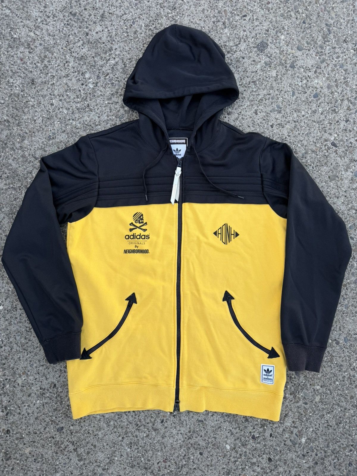 Adidas × Neighborhood Adidas Originals x Neighborhood Full Zip Hoodie Yellow Large Size US L / EU 52-54 / 3 - 1 Thumbnail