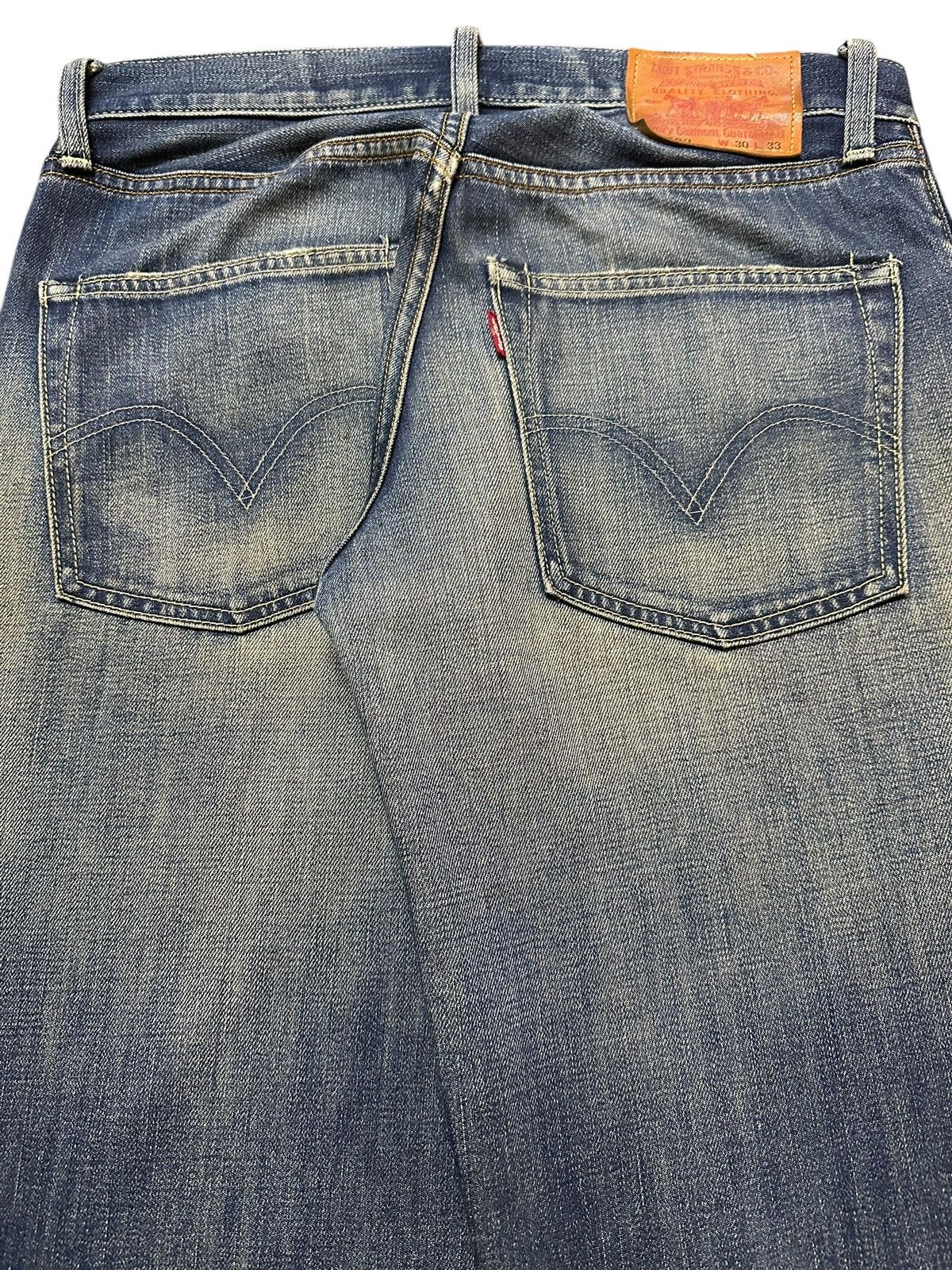 Levi's Vintage Levis 502 Mud Faded Wash Distress Style Loose Jeans Size US 31 - 6 Thumbnail