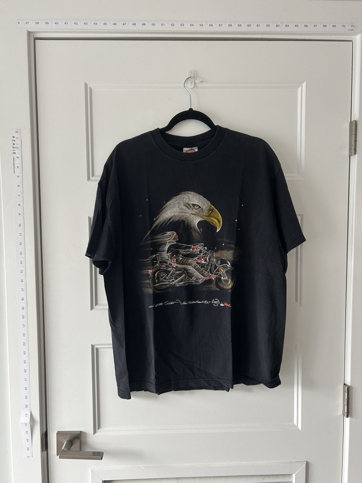Vintage 1997 Lakota Scoot Jim Yellowhawk Biker Tee Size US L / EU 52-54 / 3 - 1 Thumbnail