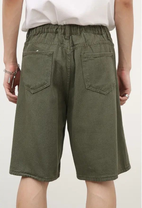 Japanese Brand Green retro versatile simple casual men's shorts Size US 32 / EU 48 - 5 Thumbnail