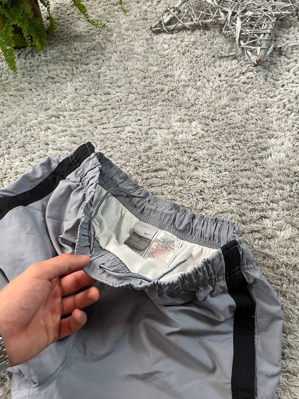 Nike × Vintage 00s Nike Vintage Track Pants Streetwear Drill Logo Swoosh Size US 32 / EU 48 - 7 Thumbnail
