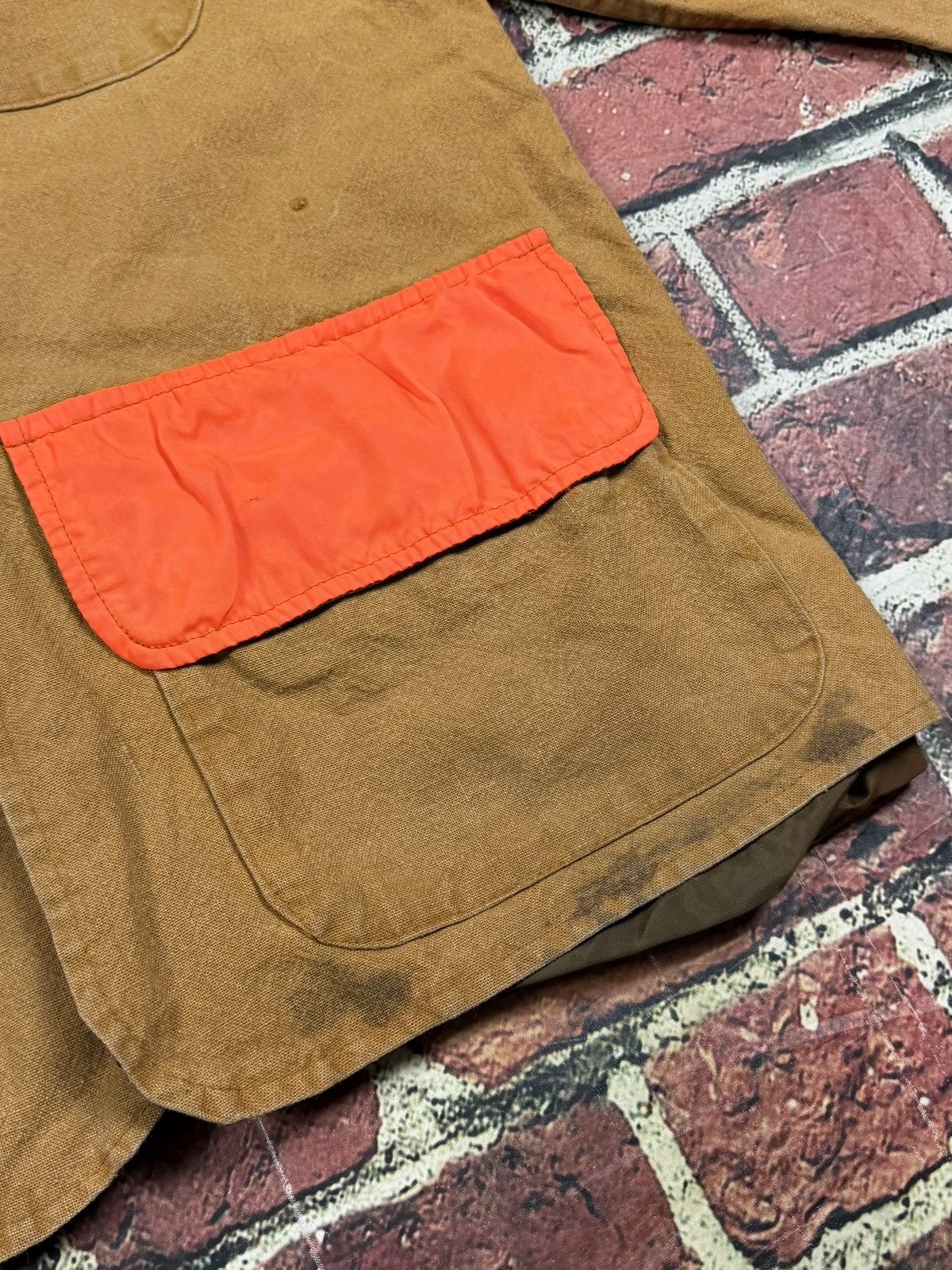 SafTbak Vintage SafTBak Hunting Jacket Brown Orange Canvas Game Size US L / EU 52-54 / 3 - 13 Thumbnail