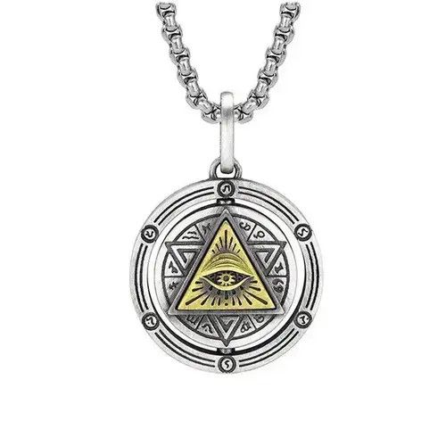 Jewelry × Vintage Eye of Horus Necklace Evil Eye Pendant Size ONE SIZE - 4 Thumbnail