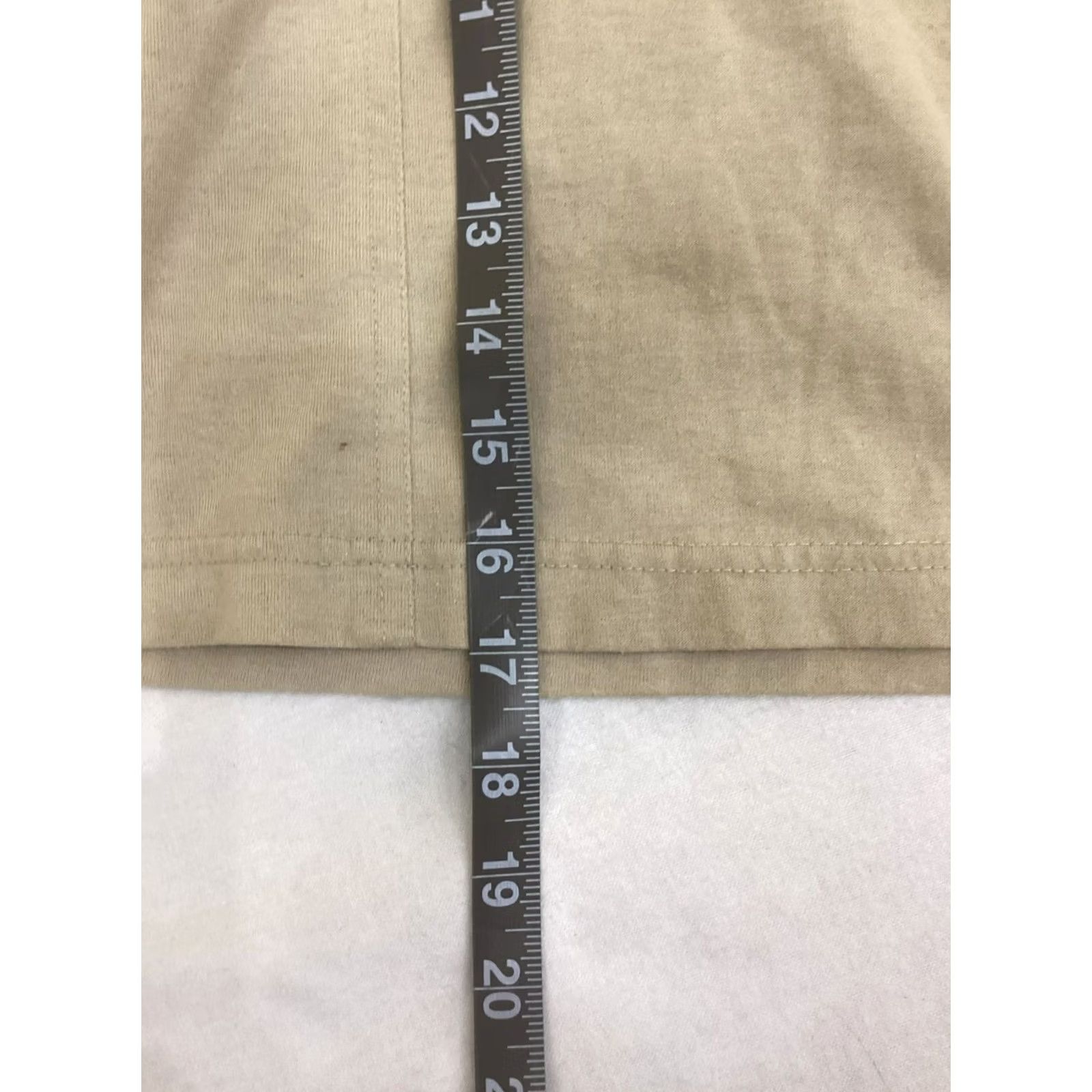Basic Editions VINTAGE Basic Editions Shorts Womens 18W Beige 65% Polyester 35% Cotton Mom Plus Size Casual Drawstring Waist Womens Size 40" / US 18 - 3 Thumbnail