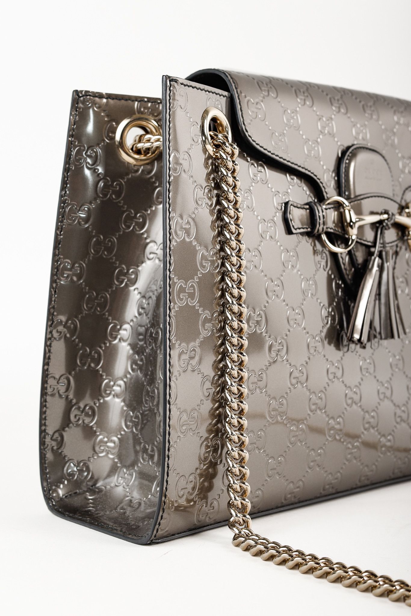 Gucci Gucci Shine Guccissima Large Emily Chain Shoulder Bag Size ONE SIZE - 7 Thumbnail