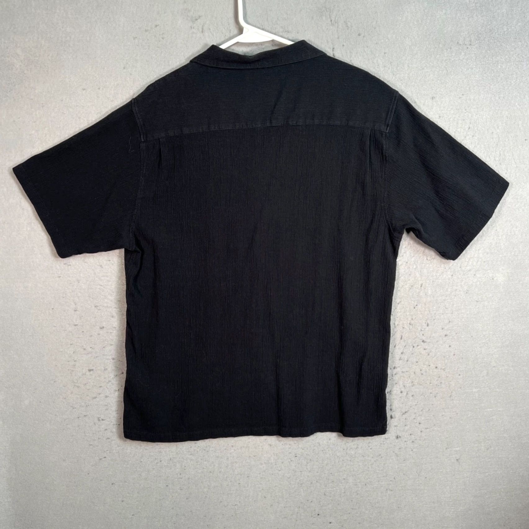 VINTAGE Highsnobiety Button-Up Shirt Short Sleeve Adult Large Black 100% Cotton Mens