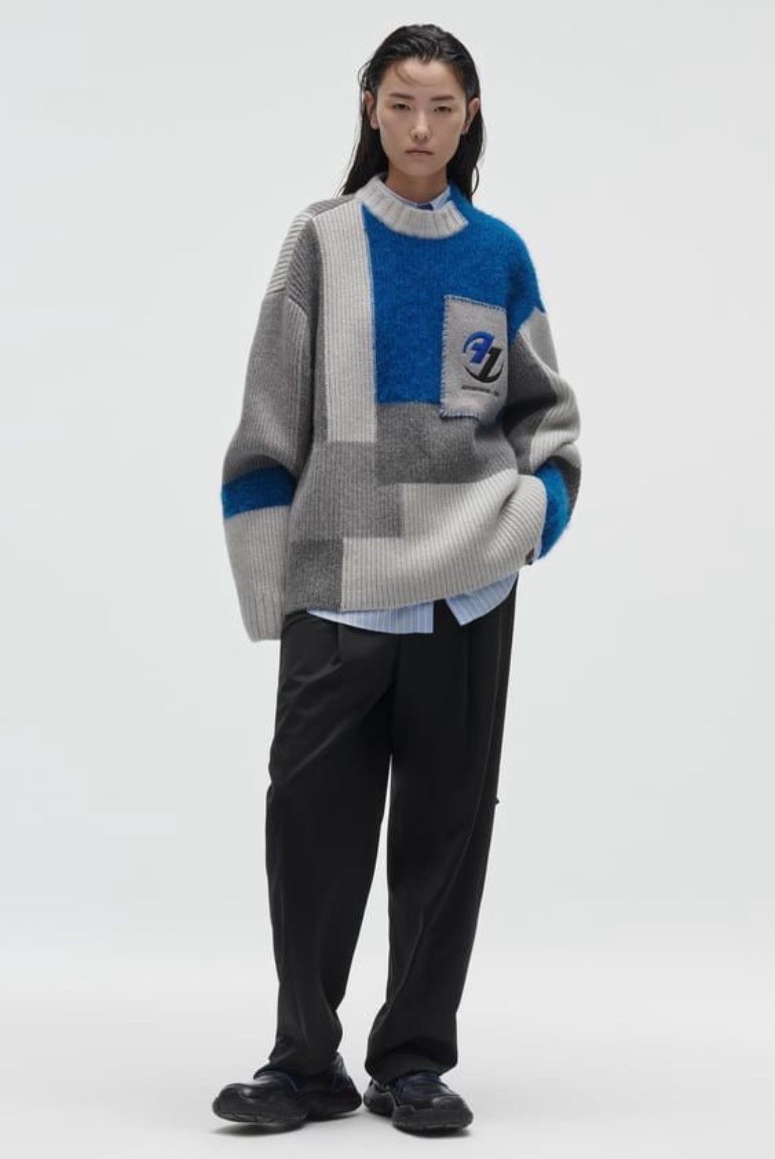 ADERERROR×ZARA ニットベスト Zara X Ader Error Oversized 100%Wool Sweater S-M Heavy