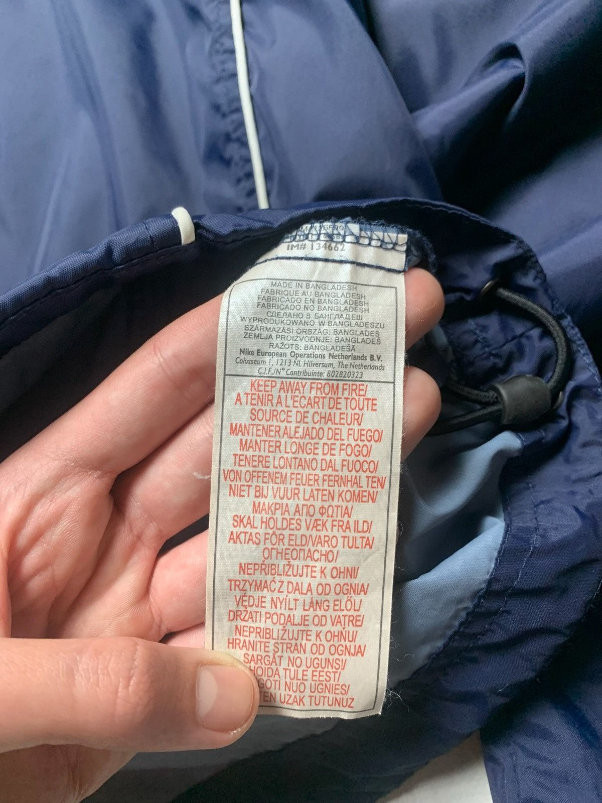 Nike × Vintage Vintage Nike light jacket size S navy logo Size US S / EU 44-46 / 1 - 6 Thumbnail