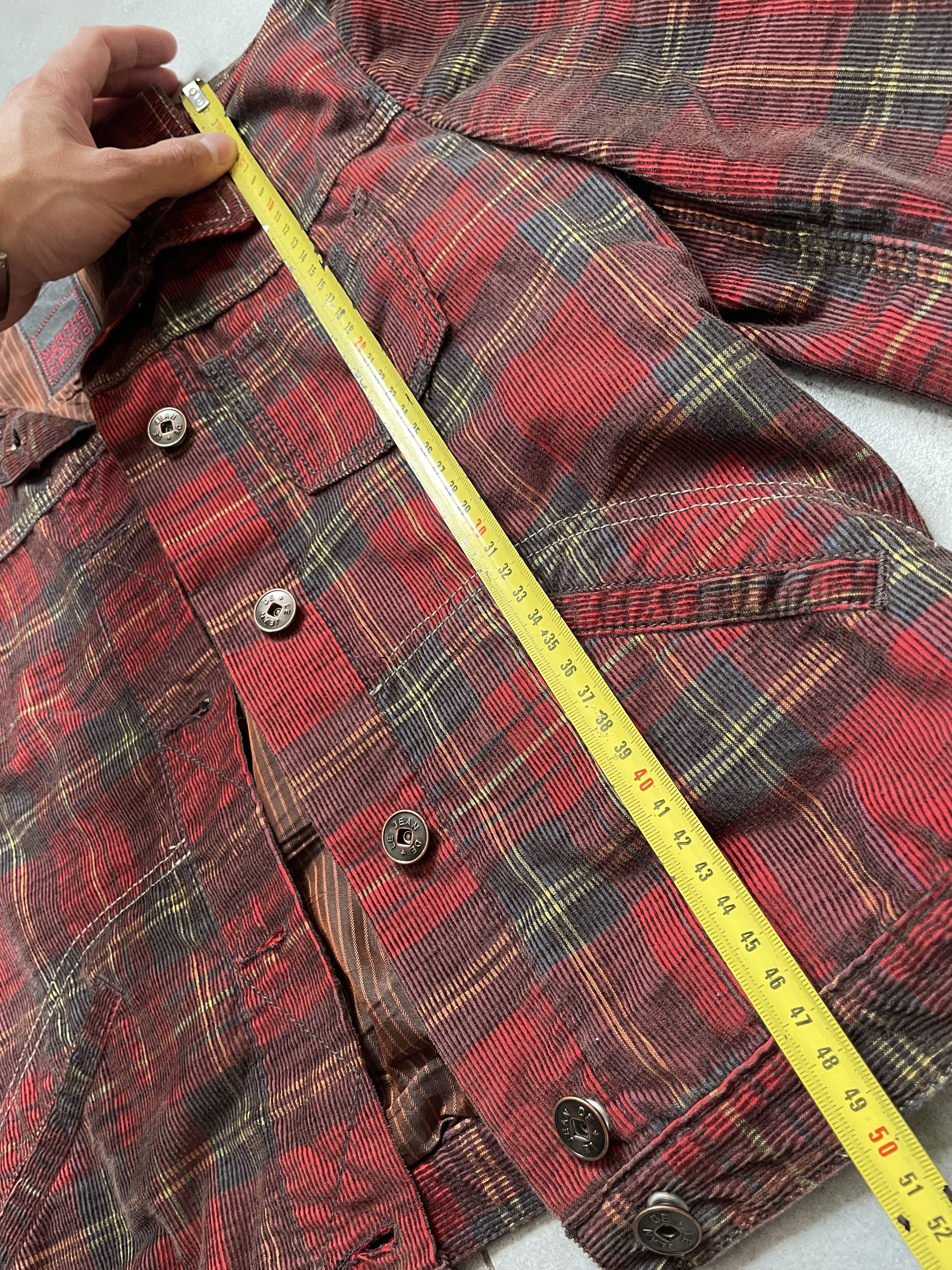 Marithe + Francois Girbaud Y2K M + FG COURDUROI VIVIENNE TYPE PUNK CHECKED JACKET Size S / US 4 / IT 40 - 9 Thumbnail