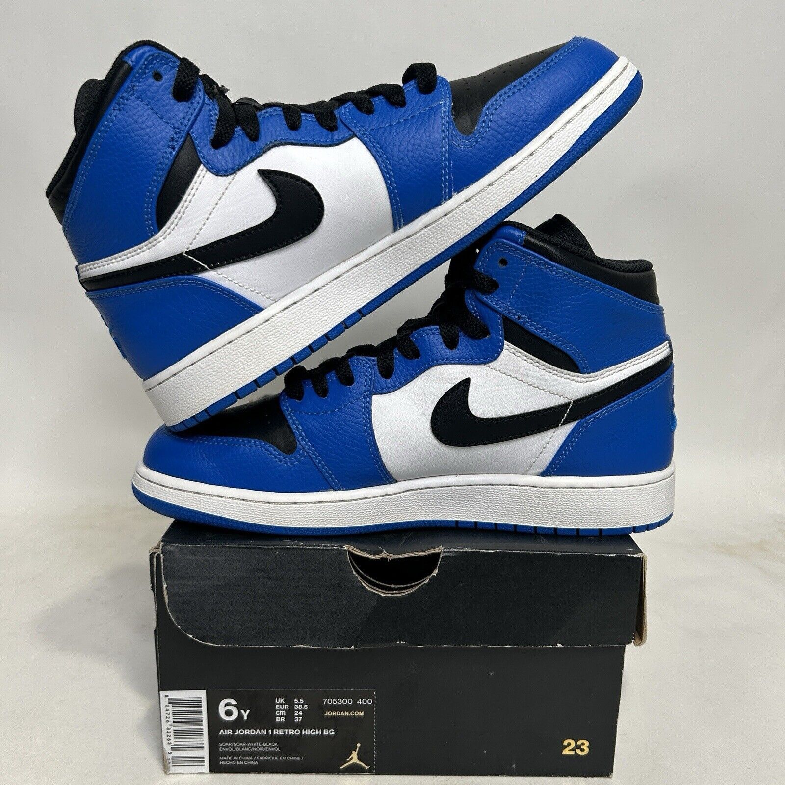 Nike Nike Air Jordan 1 Retro High GS Rare Air "Soar Blue" 2024 Size US 7.5 / IT 37.5 - 3 Thumbnail