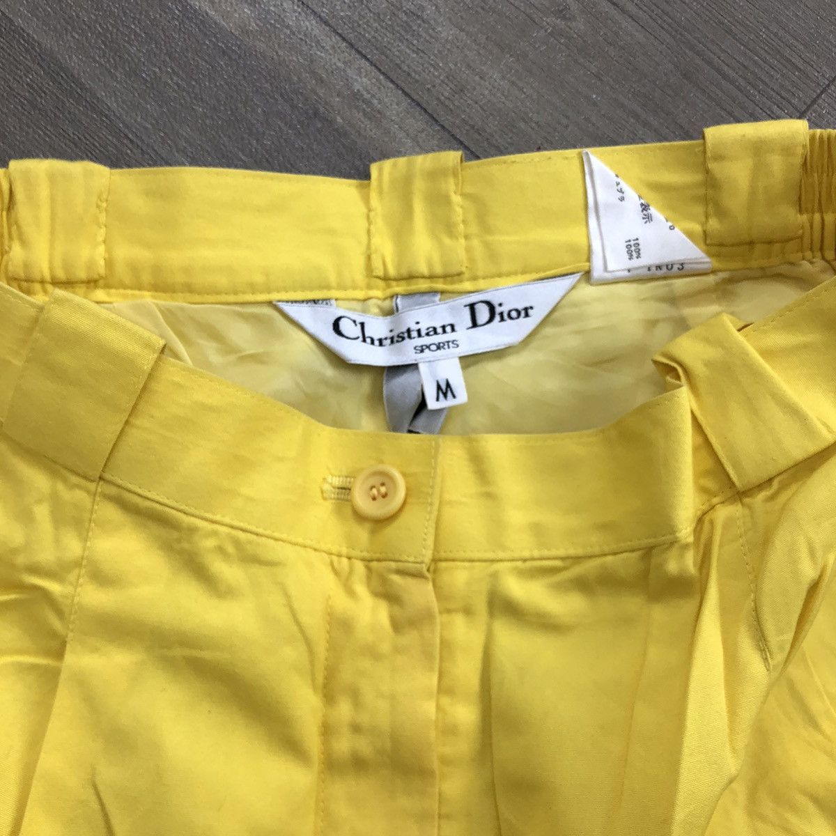 Christian Dior Monsieur × Dior × Vintage Vintage Christian Dior Sport Yellow Trouser Pants Size 28" / US 6 / IT 42 - 5 Thumbnail