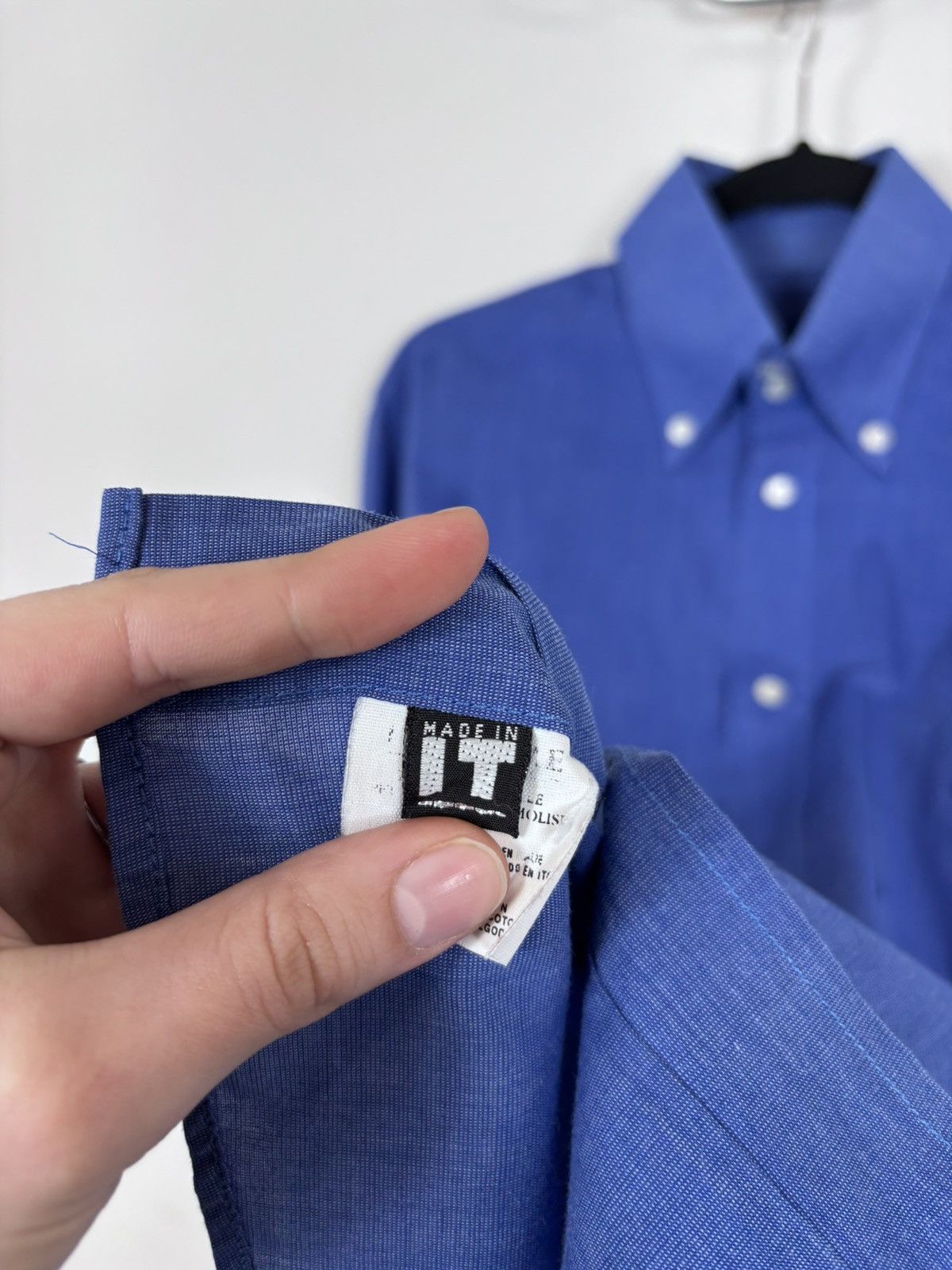 Versace Jeans Couture Vintage Versace Jeans Couture Men’s Blue Long Sleeve Shirt Size US M / EU 48-50 / 2 - 12 Thumbnail