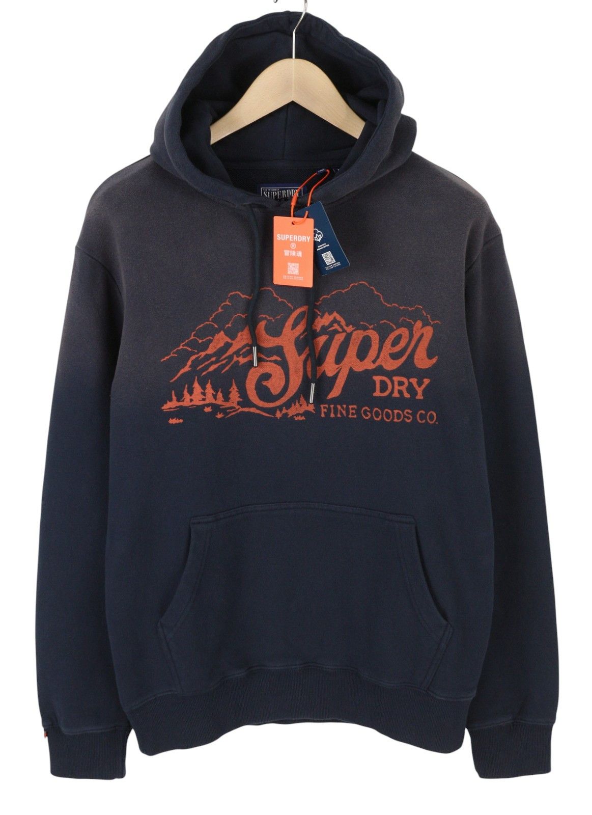 Superdry LO-FI OUTDOORS M Blue Faded Kangaroo Hoodie 87125 Size US M / EU 48-50 / 2 - 2 Thumbnail