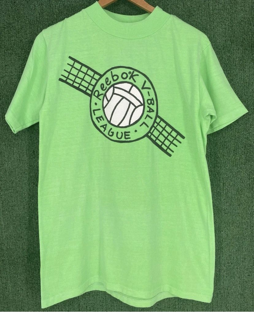 Reebok Vintage 80’s Reebok Volleyball Neon T-Shirt Men’s Small Size US S / EU 44-46 / 1 - 1 Thumbnail