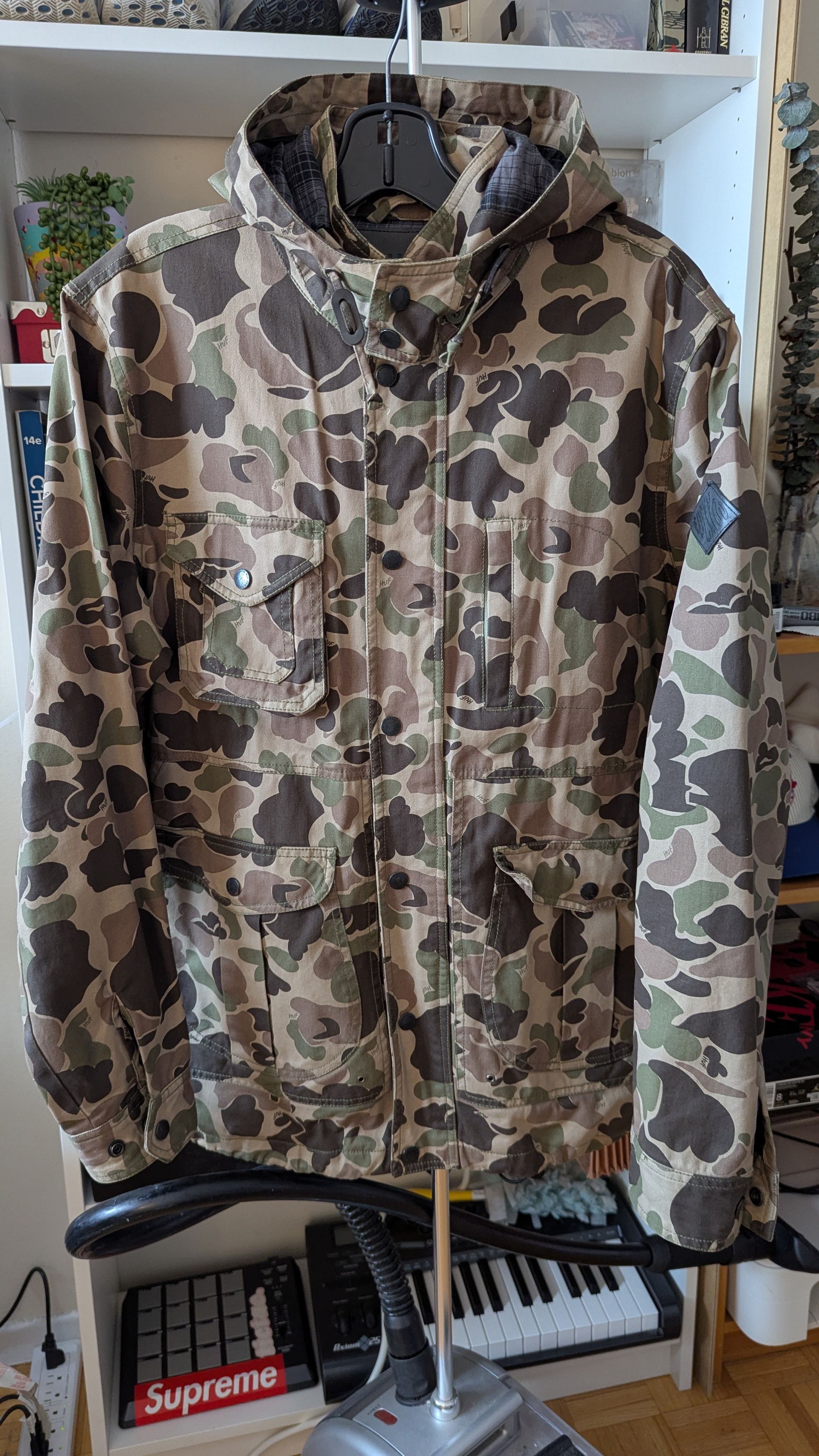 Huf Duck Camo Waxed Parka Size US M / EU 48-50 / 2 - 1 Thumbnail