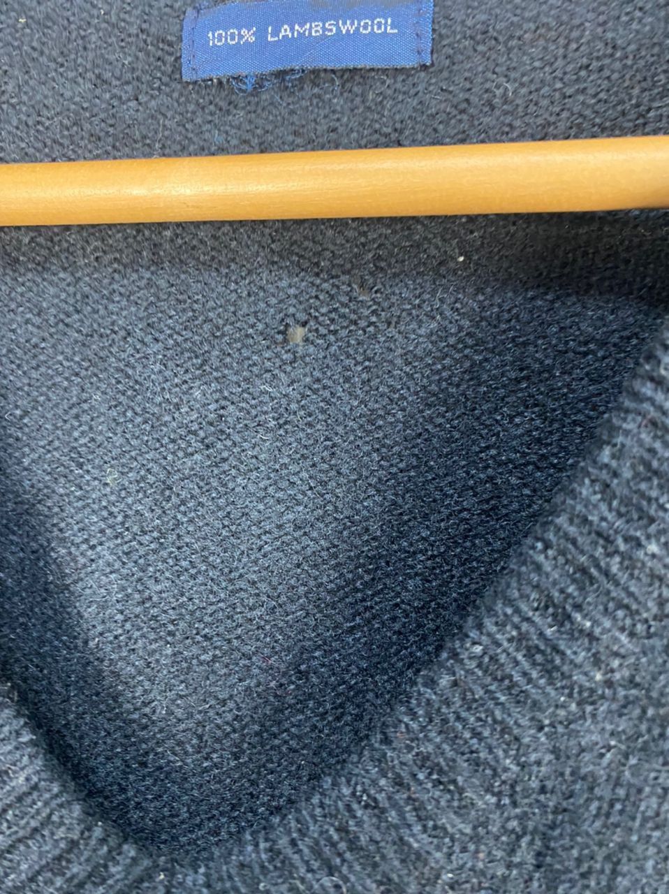 Polo Ralph Lauren lambwool small logo vneck knit sweatshirt