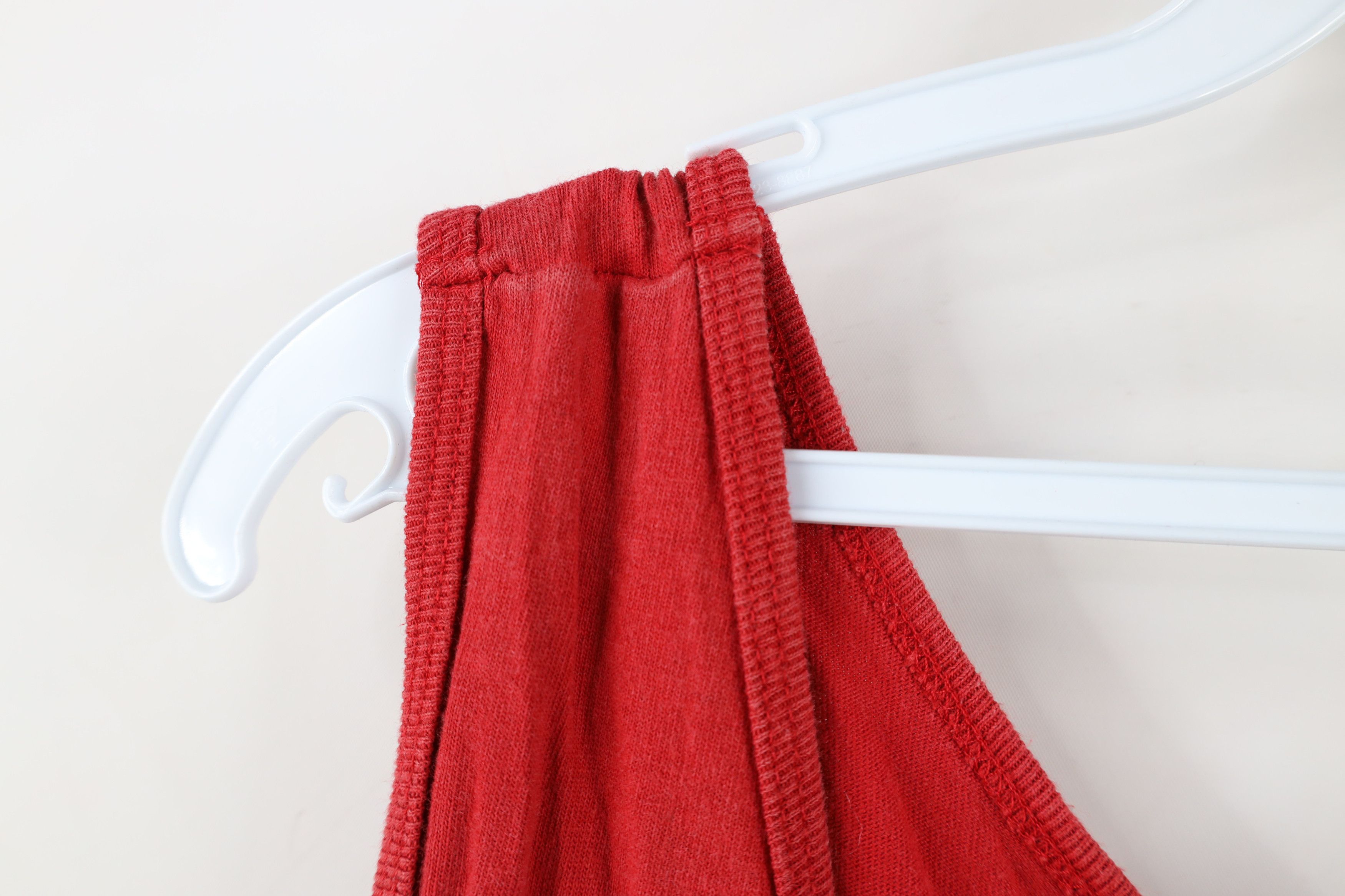 Tommy Hilfiger × Vintage Vintage Y2K 2001 Tommy Hilfiger Spell Tank Top T-Shirt Red Size US XXL / EU 58 / 5 - 5 Thumbnail