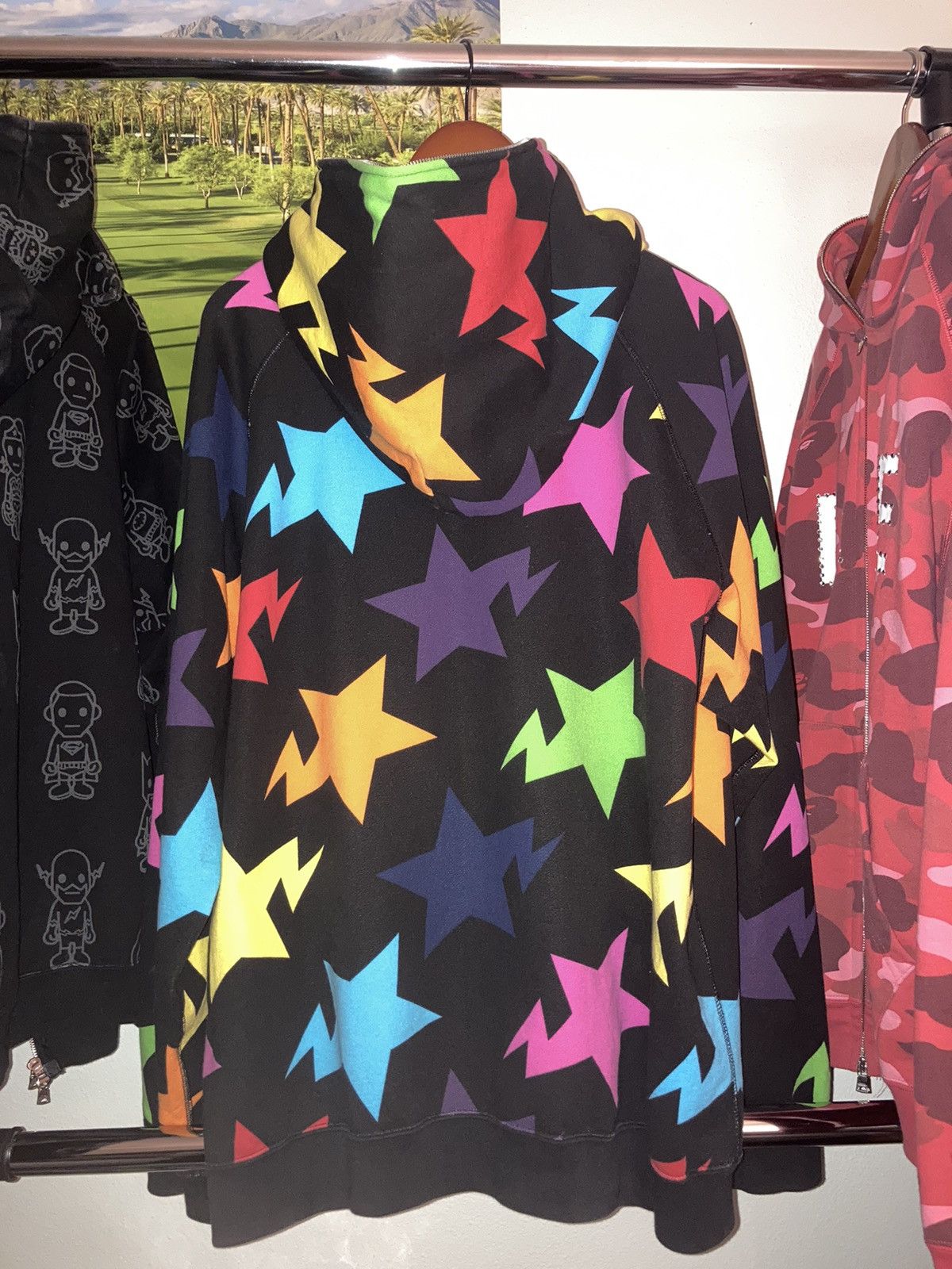 Bape × Vintage Sta Pattern Full Zip Hoodie Size US XL / EU 56 / 4 - 2 Thumbnail