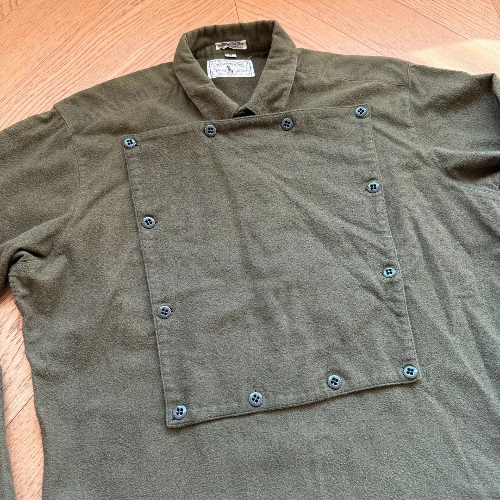 RLX Ralph Lauren Vintage Western Bib Shirt. Size US M / EU 48-50 / 2 - 3 Thumbnail
