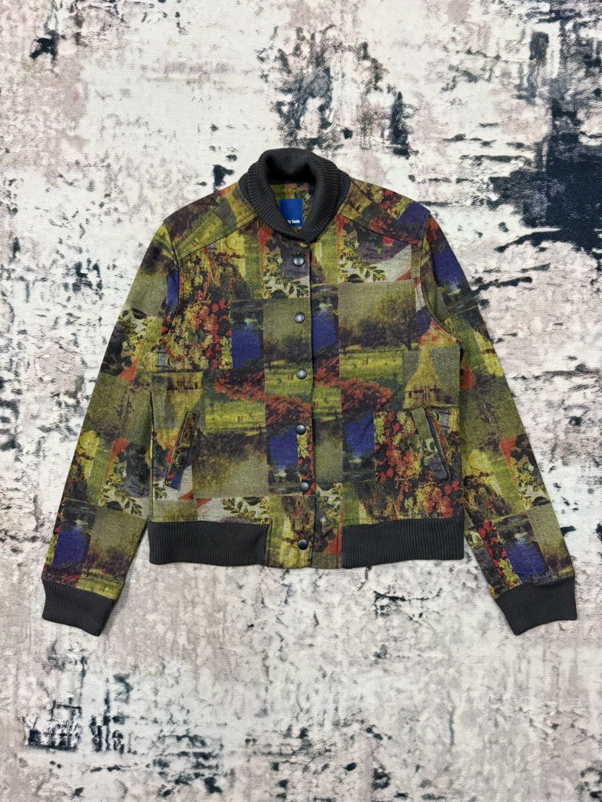 Japanese Brand Betty Smitch Button Snap Bomber Jacket Size XS / US 0-2 / IT 36-38 - 3 Thumbnail