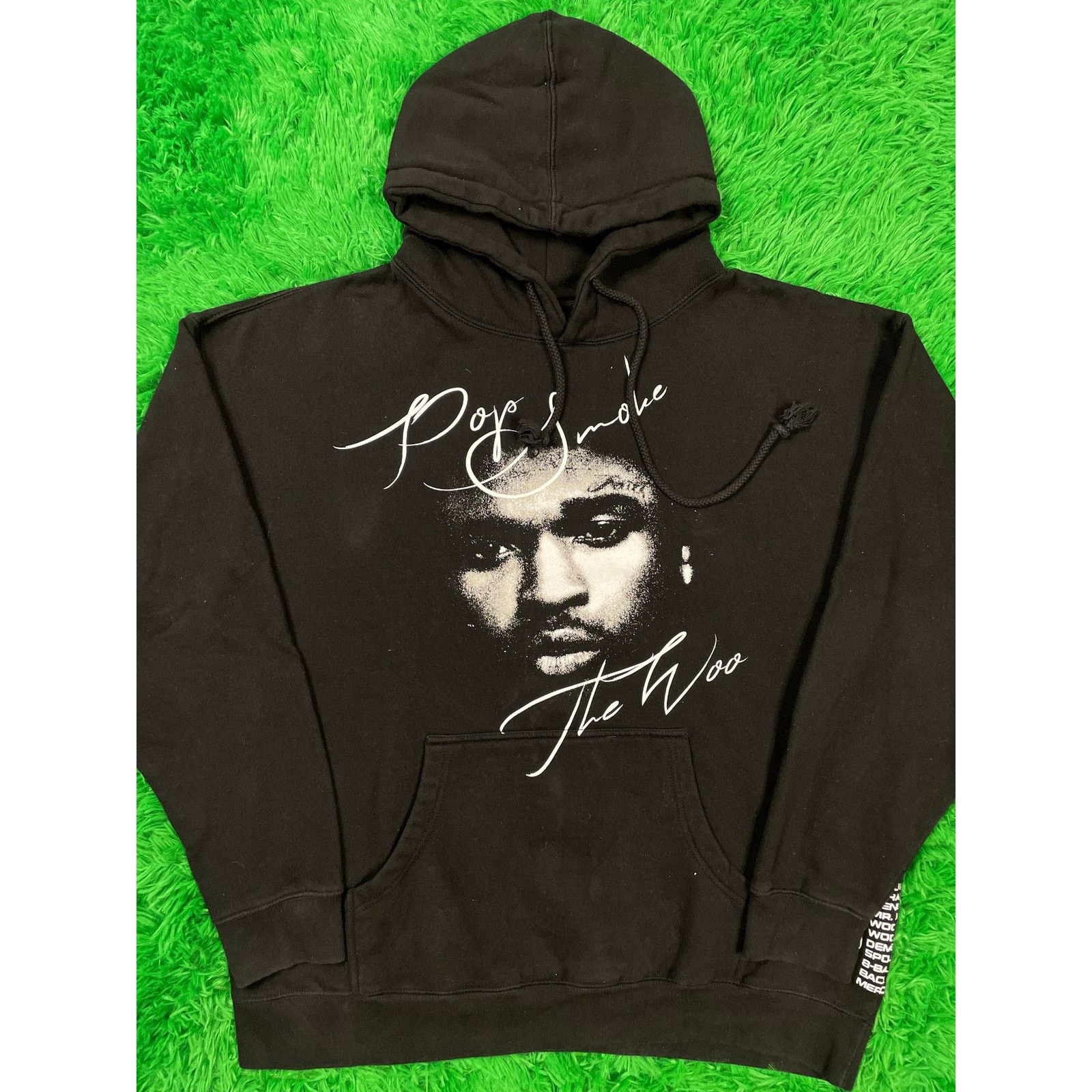 VLONE Hoodie Black Pop Smoke XL Used