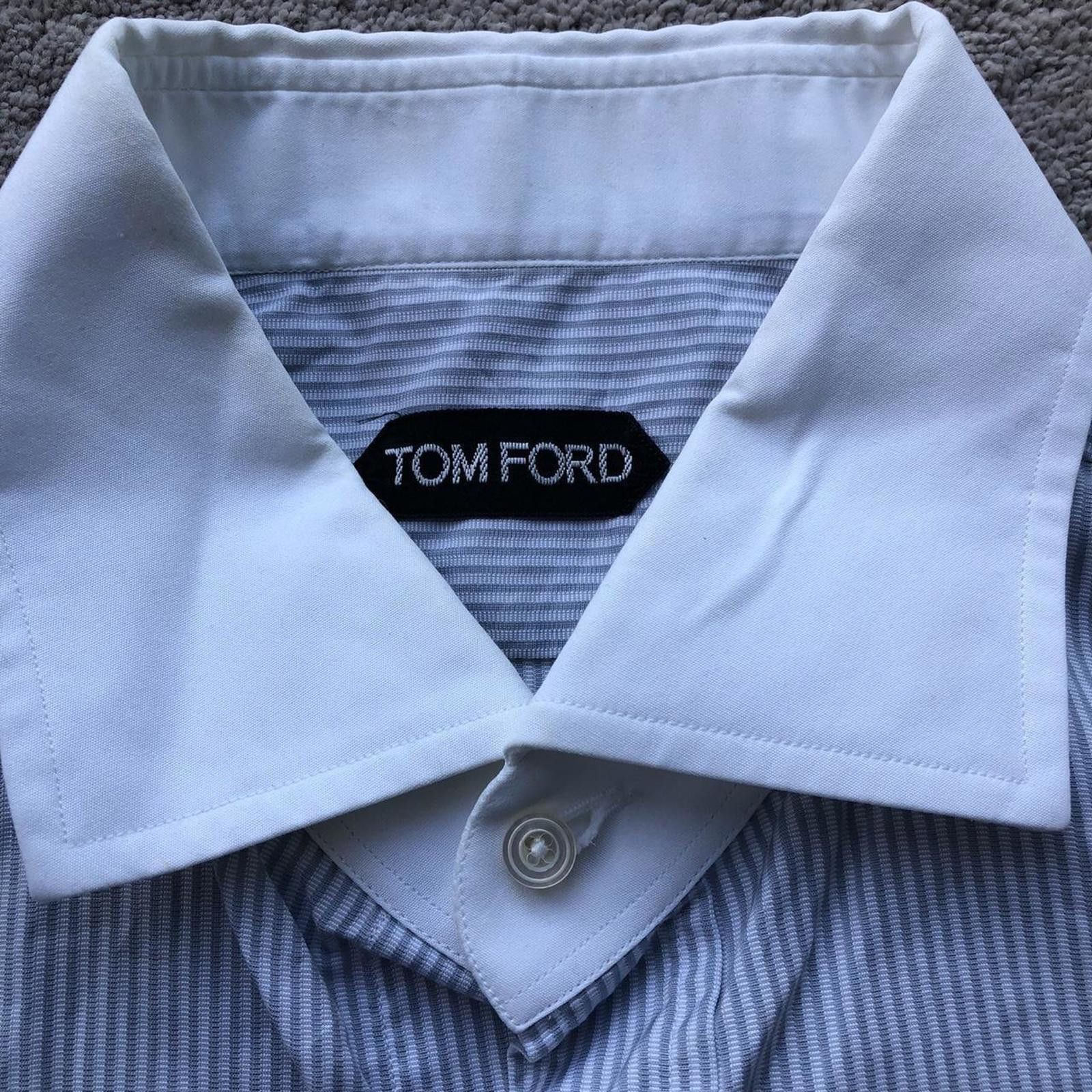 Tom Ford Tom Ford Pinstripe Dress Button Up Shirt Size US M / EU 48-50 / 2 - 3 Thumbnail