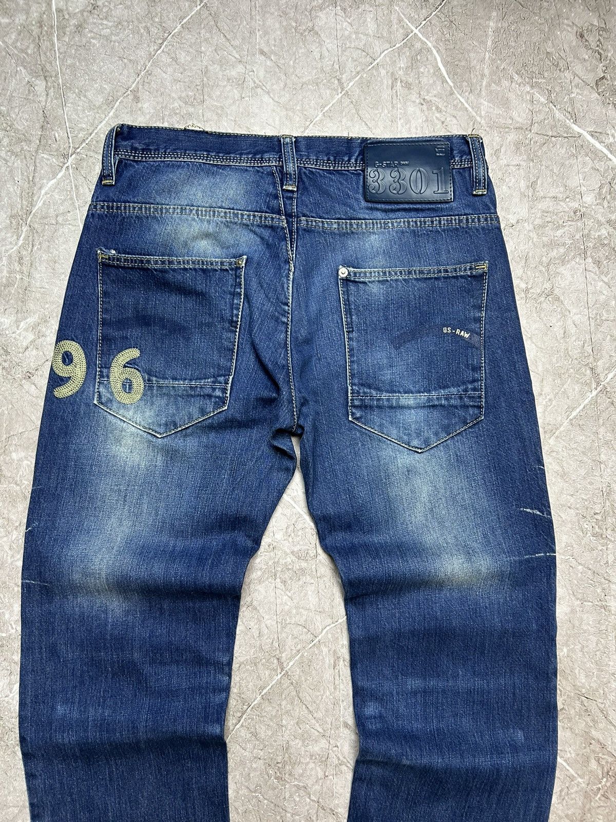 Designer × G-Star × Vintage G-STAR Jeans Raw Vintage Blue Size US 32 / EU 48 - 3 Thumbnail