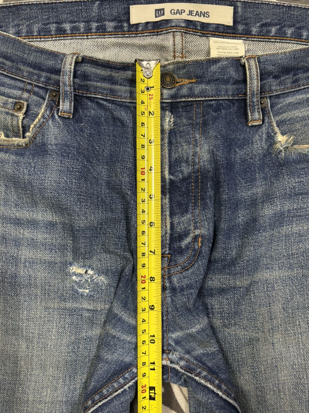 Gap Vintage Gap Blue Wash Loose Fit Distressed Grunge Jeans Size US 35 - 16 Thumbnail