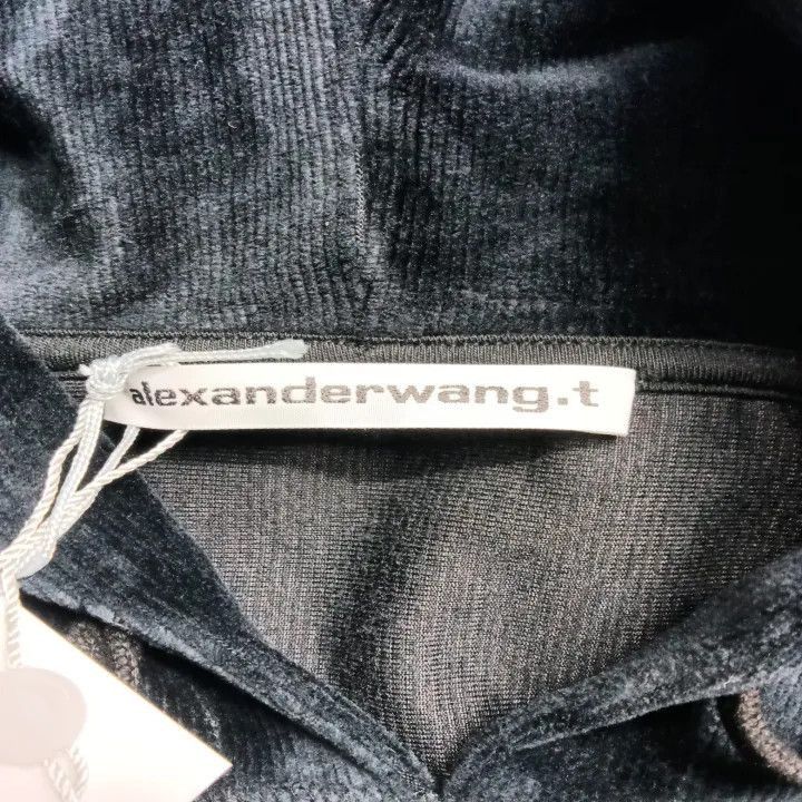 Alexander Wang Alexander Wang Black Cropped Hoodie with Logo - Size M / US 6-8 / IT 42-44 - 3 Thumbnail