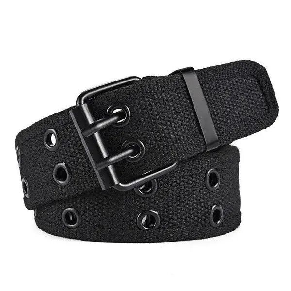 Other Double Row Needle Buckle Woven Belt Size ONE SIZE - 2 Thumbnail