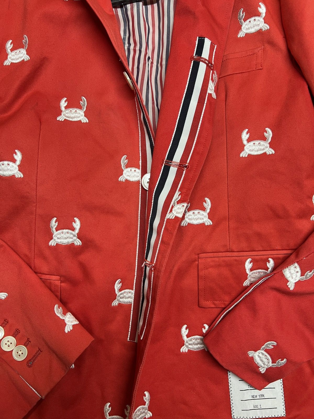 Thom Browne Crab embroidered blazer Size US M / EU 48-50 / 2 - 15 Thumbnail