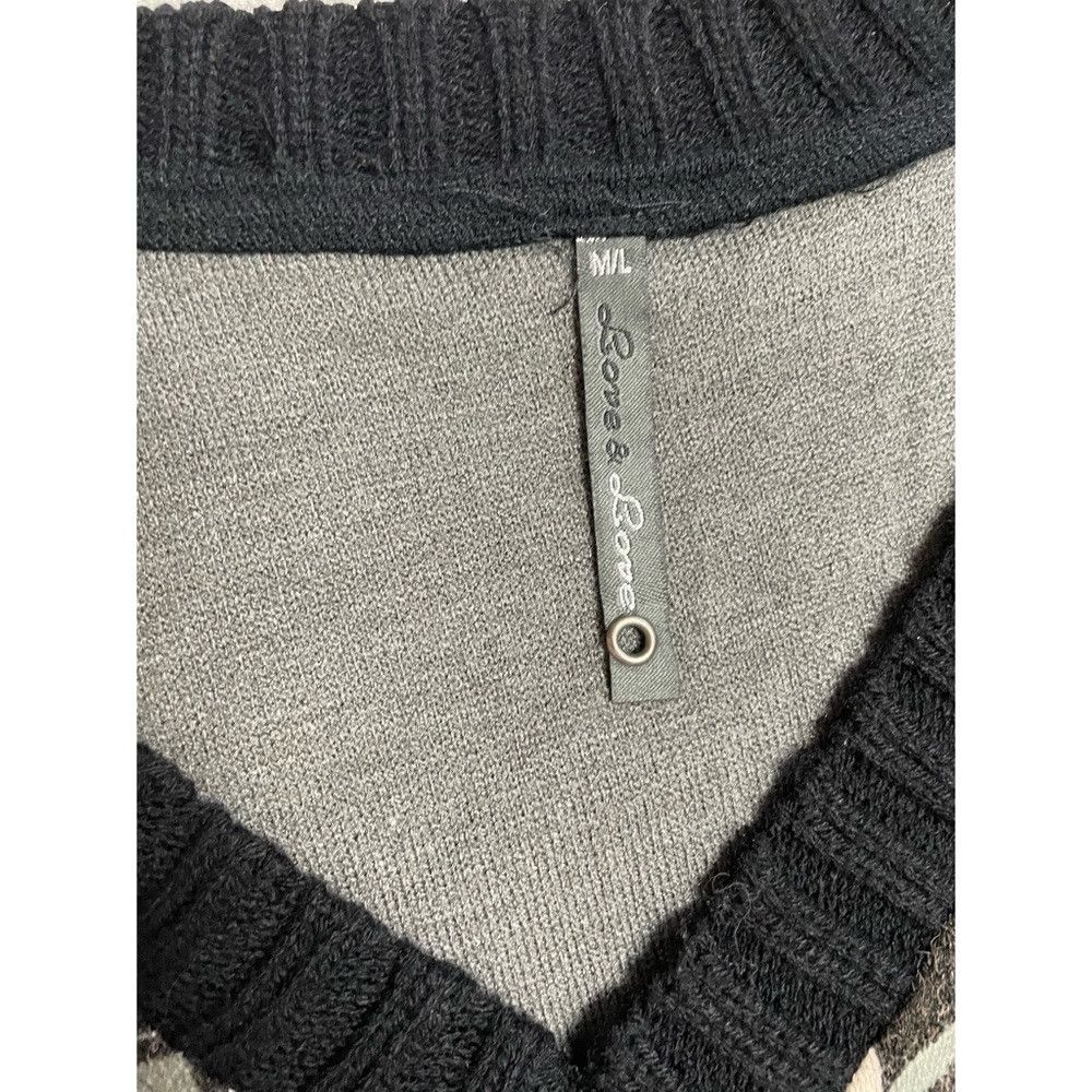Other Knit Black White and Grey European Long Sleeve Dress Size S Size M / US 6-8 / IT 42-44 - 8 Thumbnail