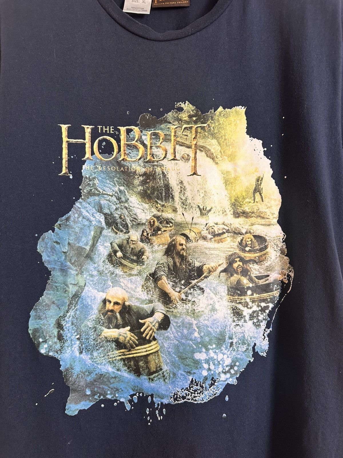 Vintage 🔥 The Hobbit The Desolation of Smaug 2013 Movie T Shirt Size US XL / EU 56 / 4 - 2 Thumbnail