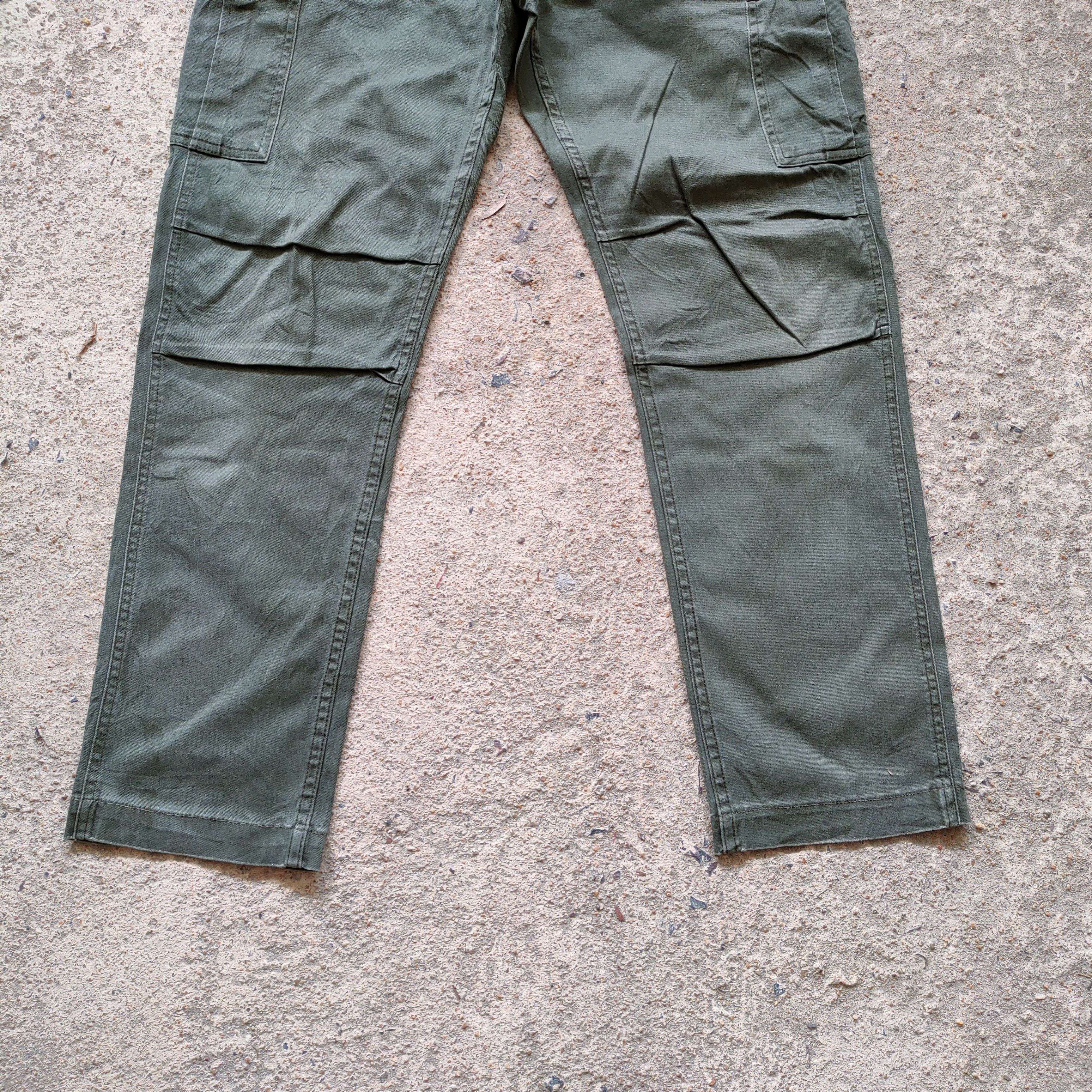 Japanese Brand × Vintage VINTAGE BACK GREEN CARGO PANTS Size US 32 / EU 48 - 3 Thumbnail