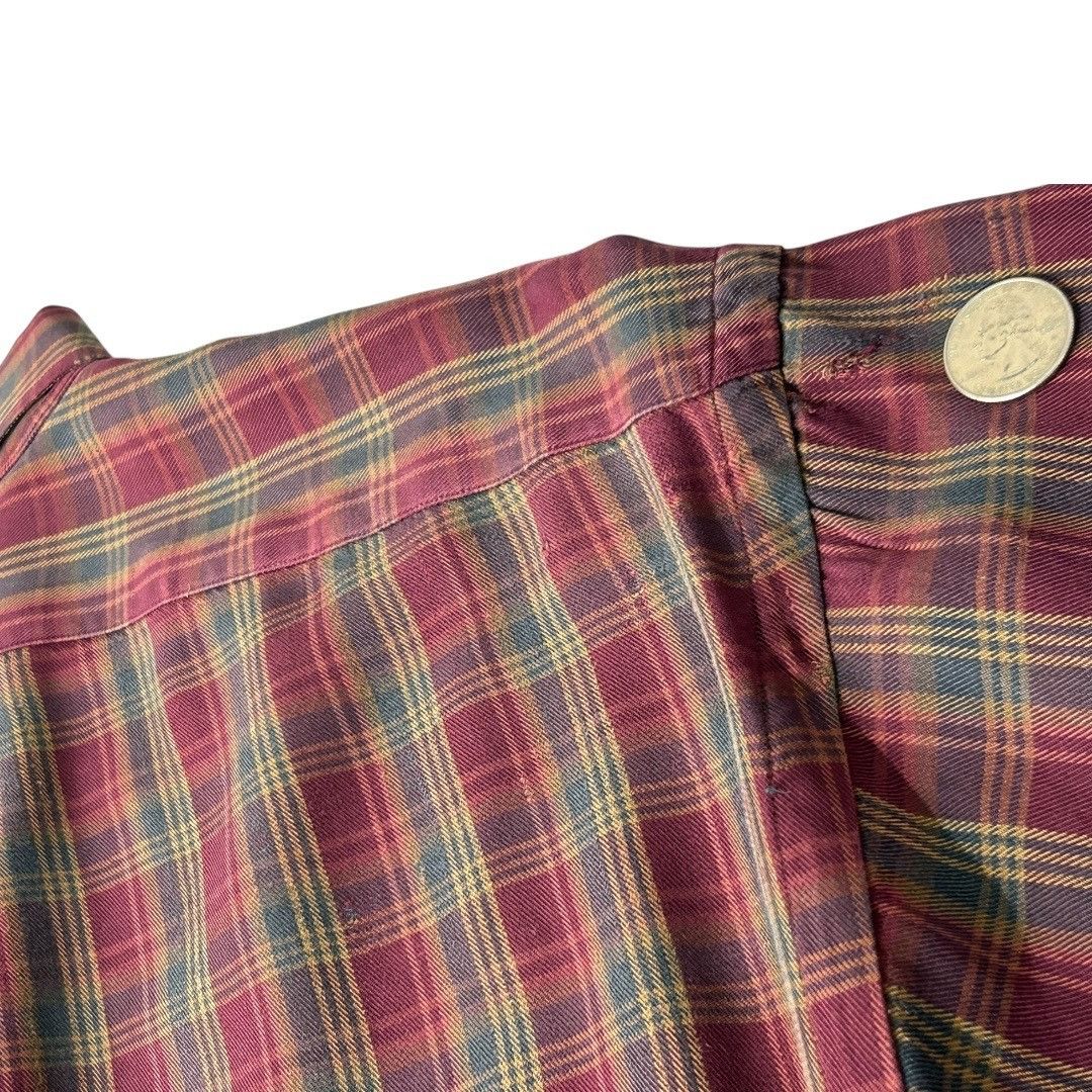 Polo Ralph Lauren Vintage 90s Polo Ralph Lauren Rayon Long Sleeve Plaid Button Size US XL / EU 56 / 4 - 5 Thumbnail