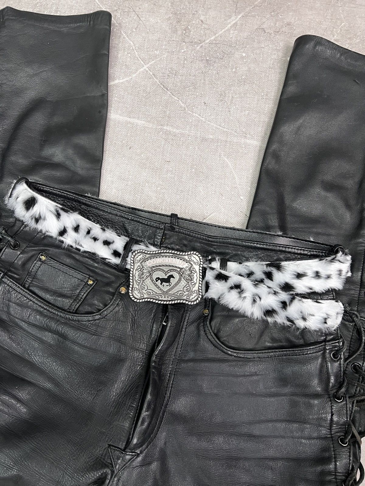 Hysteric Glamour Rare western faux fur cow leather belt hysteric glamour Size ONE SIZE - 1 Thumbnail