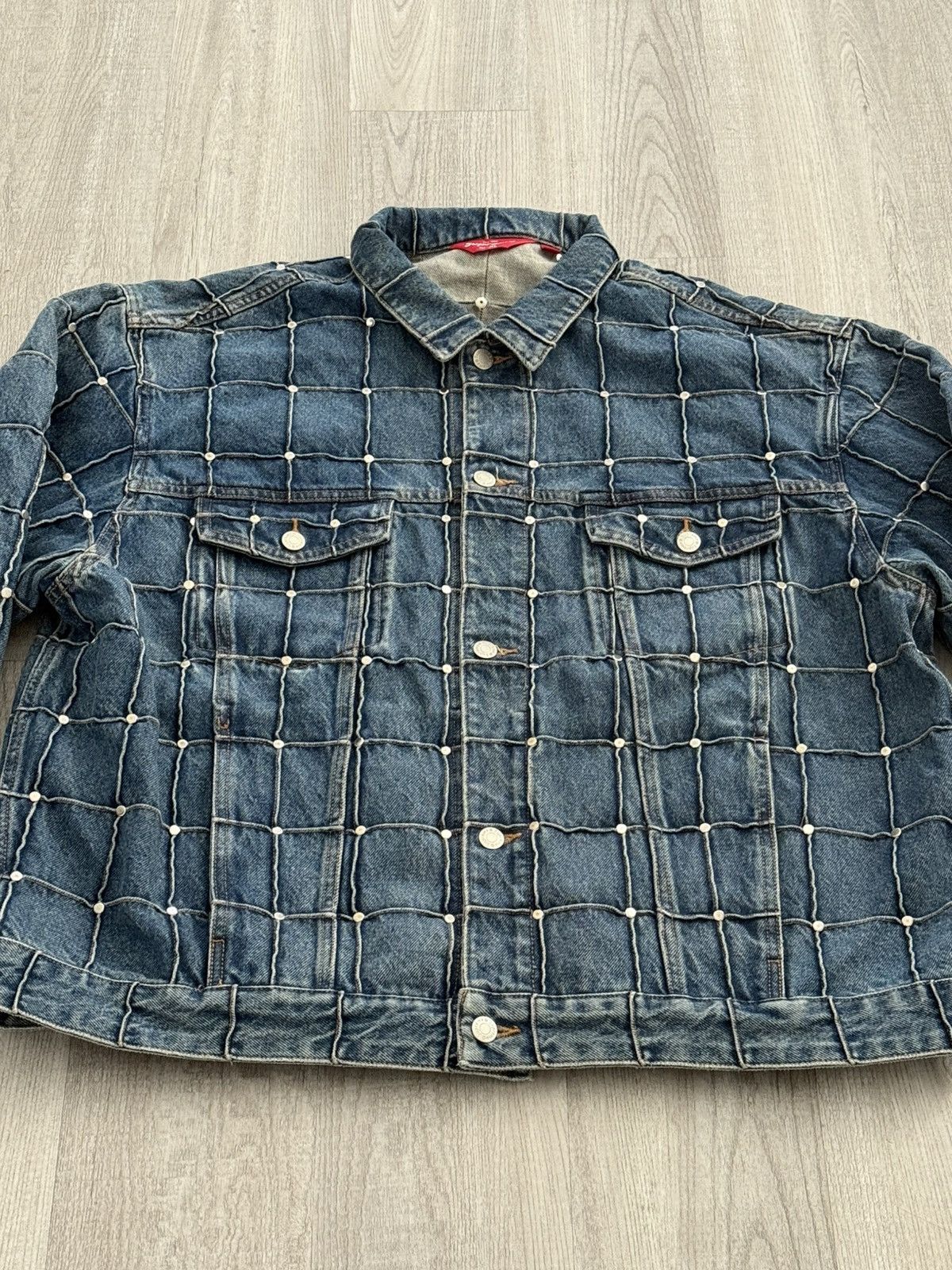 Supreme Studded Denim Trucker Jacket XL DS