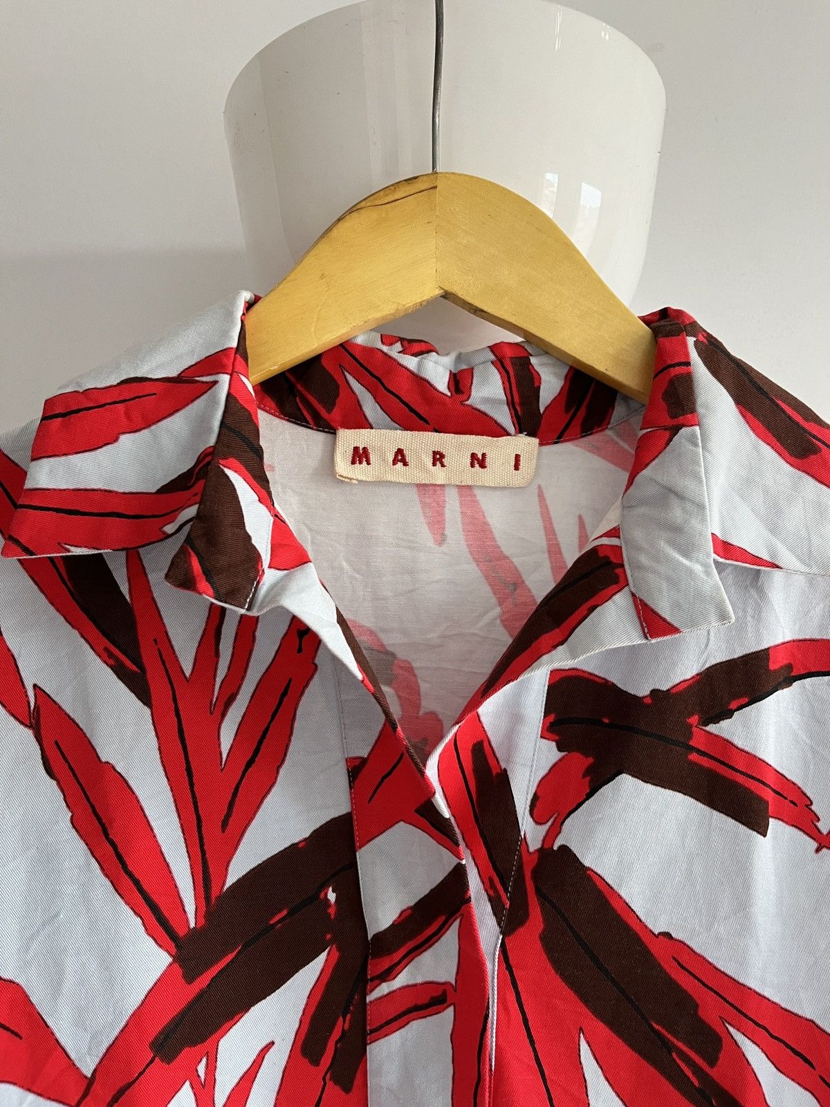Marni Marni Leaves Half Button Up Blouse Size S / US 4 / IT 40 - 2 Thumbnail