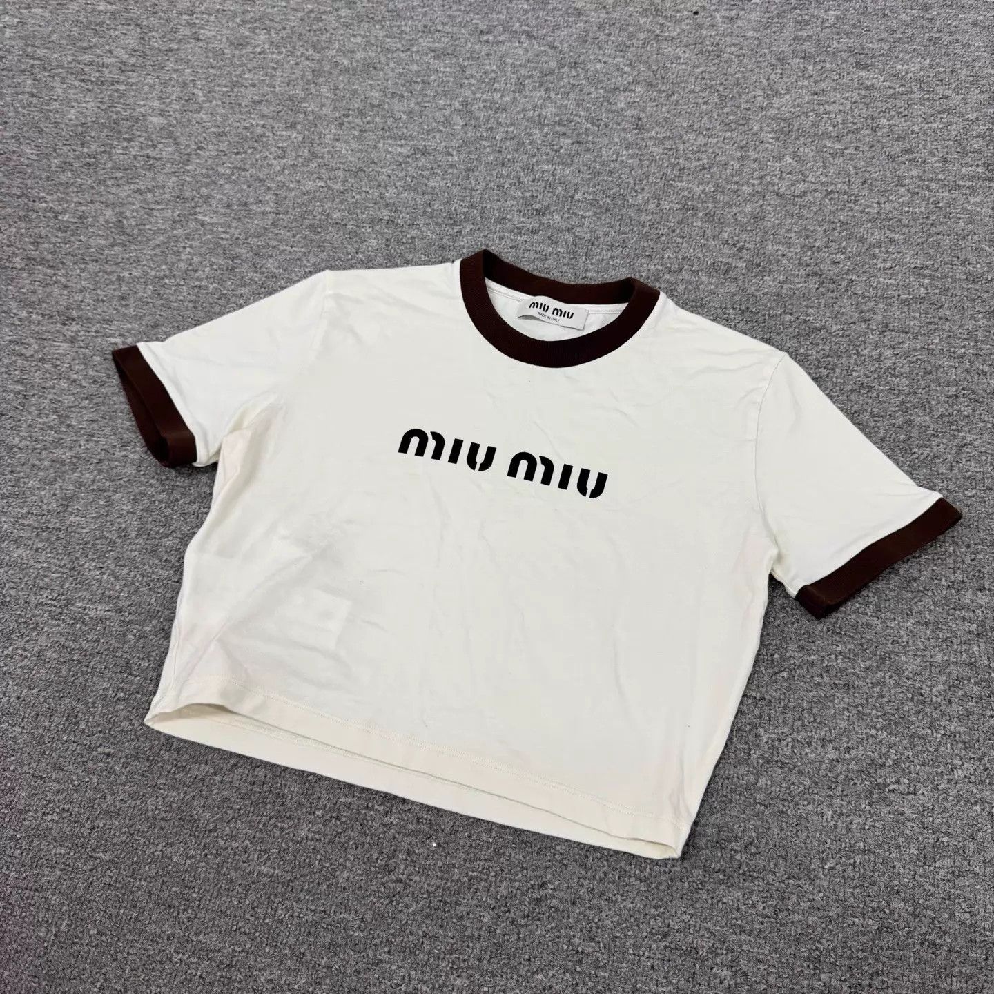 Miu Miu MIU MIU Logo Short Sleeve Tee M 99 New Size M / US 6-8 / IT 42-44 - 4 Thumbnail